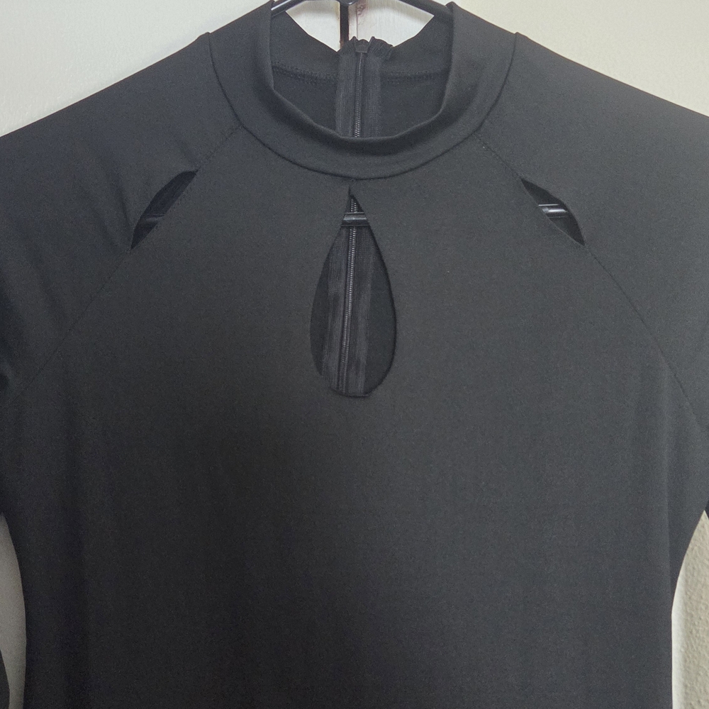Elegant Black Long Sleeve Dress
